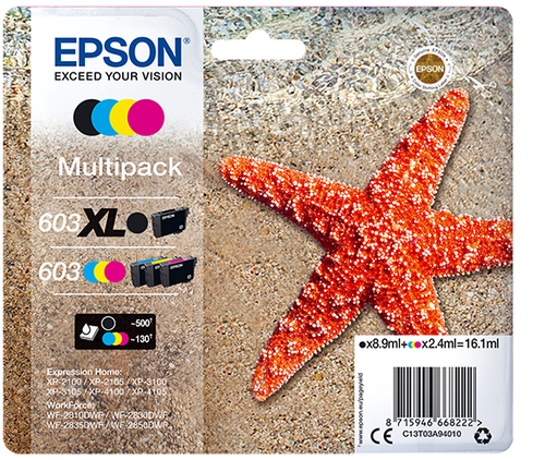 Epson 603 Xl Original Negro, Cian, Magenta, Amarillo 1 Pieza(s) con Ofertas  en Carrefour | Las mejores ofertas de Carrefour