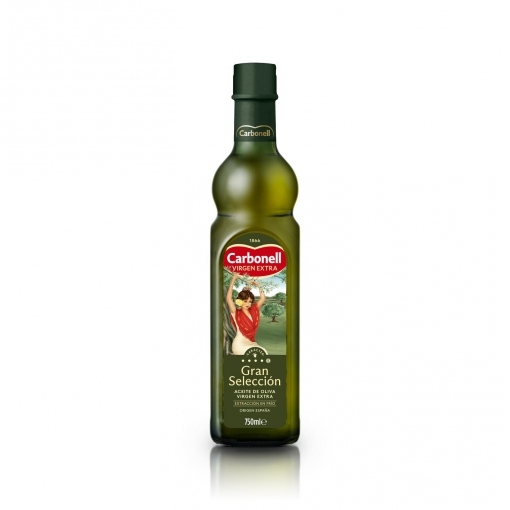 Aceite de oliva virgen extra gran selección Carbonell 750 ml.