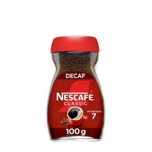 Café soluble descafeinado Nescafé Classic 100 g.