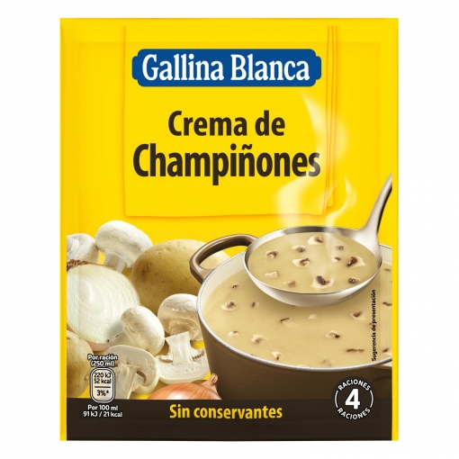 Crema de champiñones Gallina Blanca 62 g.