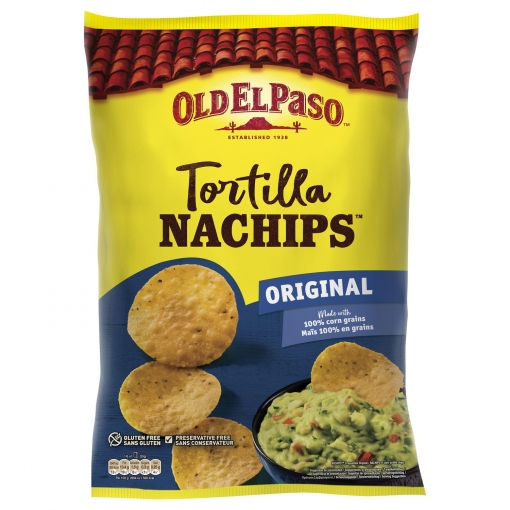 Nachos redondos Old El Paso sin gluten 200 g.