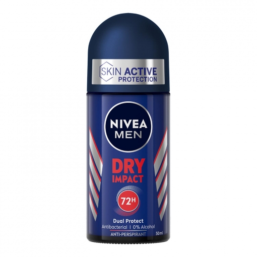 Desodorante roll-on Dry Impact Nivea Men 50 ml.