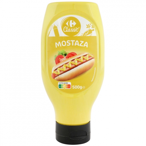 Mostaza Classic Carrefour bote 500 g.