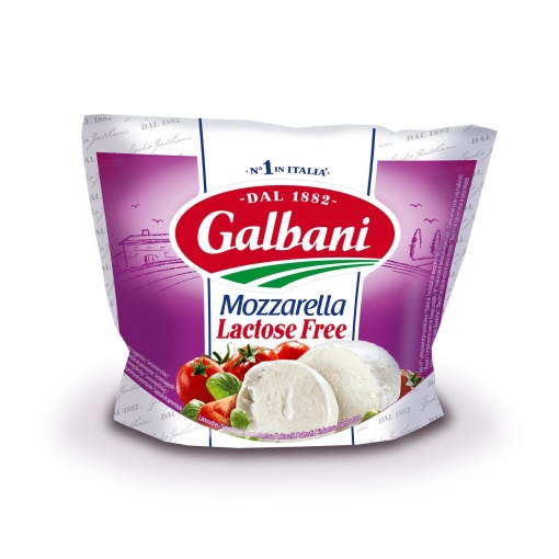 Queso mozzarella Galbani sin lactosa 100 g.