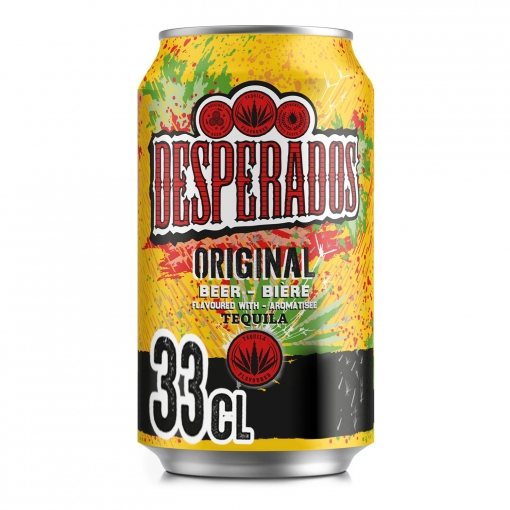 Cerveza Desperados sabor tequila lata 33 cl.