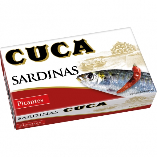 Sardinas picantes Cuca 120 g.