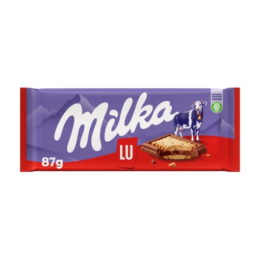 Chocolate con galleta Lu Milka 87 g.
