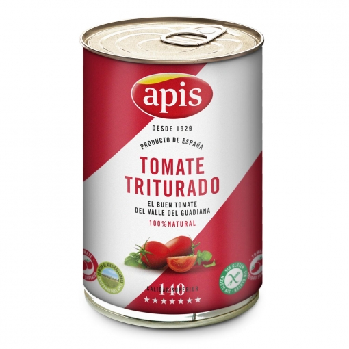 Tomate natural triturado extra Apis 410 g.