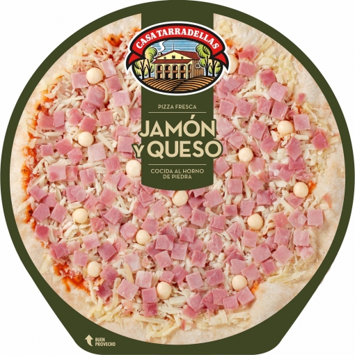 Pizza de jamón y queso Casa Tarradellas 405 g.