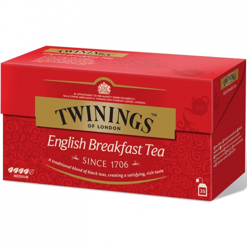 Té English Breakfast en bolsitas Twinings 25 ud.