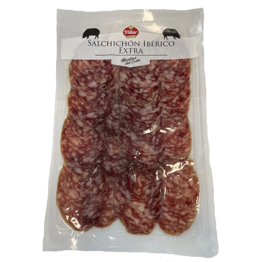 Salchichón ibérico extra Villar maestros del corte 90 g
