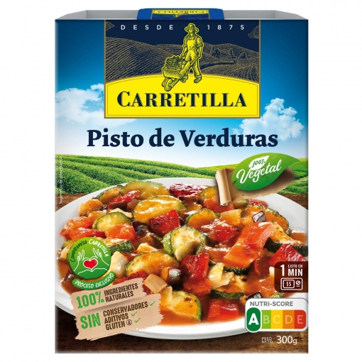 Pisto de verduras Carretilla sin gluten 300 g.