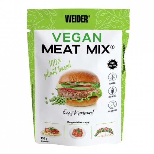 Sustituto vegano de carne en polvo Weider sin gluten 150 g. 