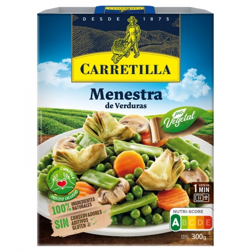 Menestra de verduras Carretilla sin gluten 300 g.