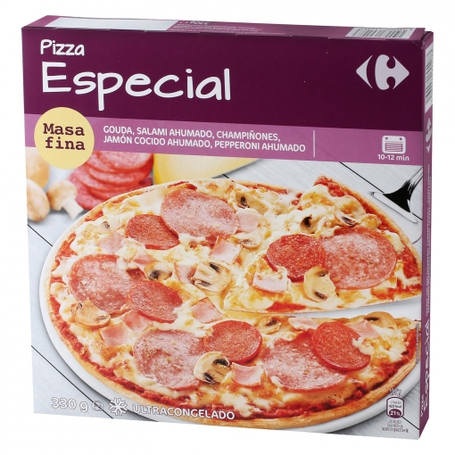 Pizza especial Carrefour 350 g.