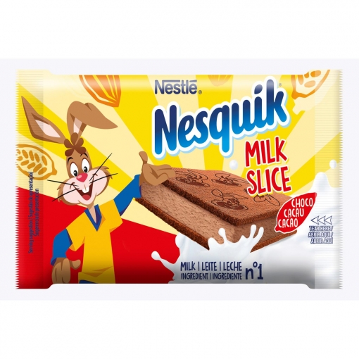 Bizcochitos de chocolate Nesquik Milk Slice pack de 4 unidades de 26 g.