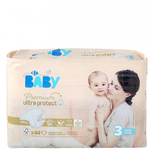 Obediencia virar diferente a Pañales premium ultra protect Carrefour Baby T3 (4kg.-9kg.) 44 ud. |  Carrefour Supermercado compra online