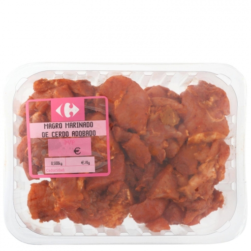 Magro de cerdo marinado adobado Carrefour 500 g