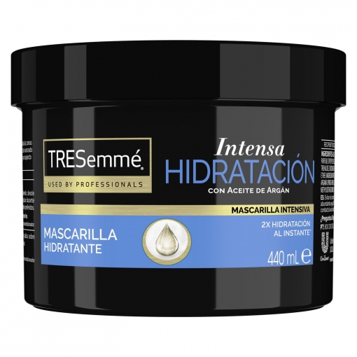 Mascarilla capilar hidratante para cabellos secos y dañados Intensa Hidratación Tresemmé 440 ml.