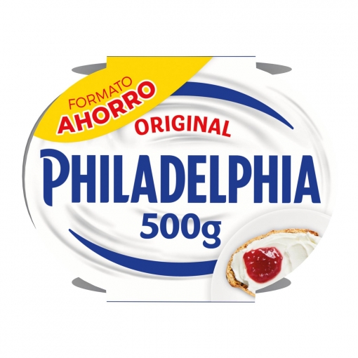 Crema de queso de untar natural Philadelphia pack de 2 unidades de 250 g.