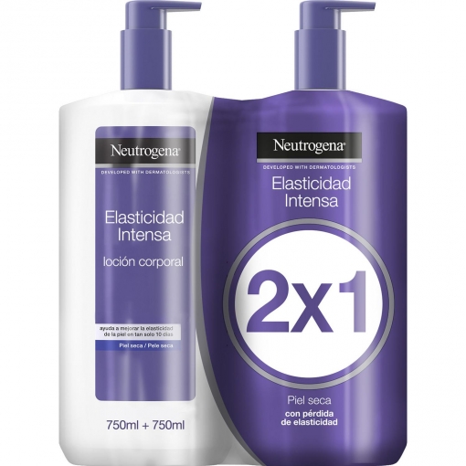 Loción corporal elasticidad intensa para piel seca Neutrógena 750 ml.