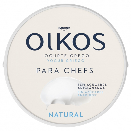 Yogur griego natural sin azúcar añadido Oikos Danone sin gluten 900 g.