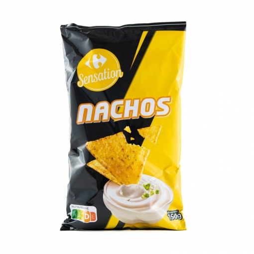 Nachos sabor original Sensation Carrefour 150 g.