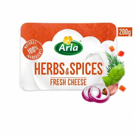 Crema de queso con finas hierbas Arla 200 g.