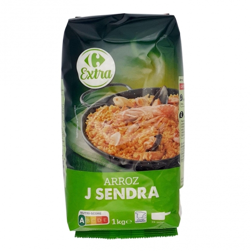 Arroz J Sendra Extra Carrefour 1 kg.