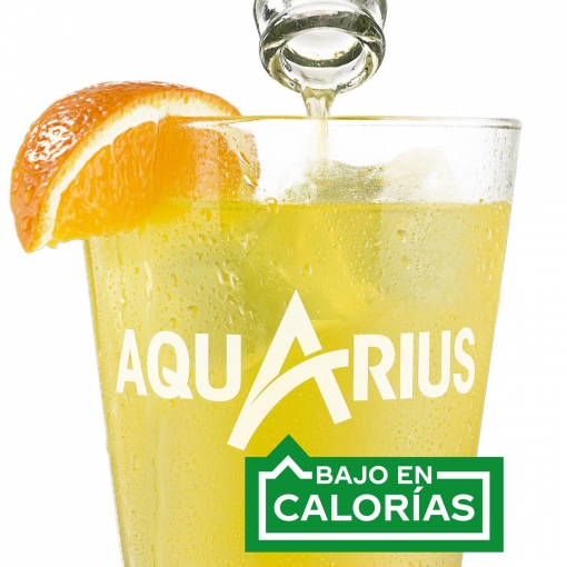 Aquarius sabor naranja pack 4 botellas 1,5 l.