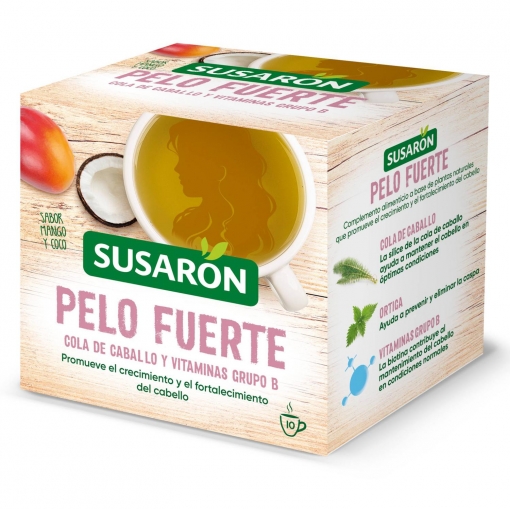 Infusión pelo fuerte sabor mango y coco en bolsitas Susarón 10 ud.