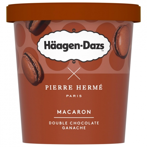 Helado doble chocolate ganache Macaron Häagen-Dazs 364 g.