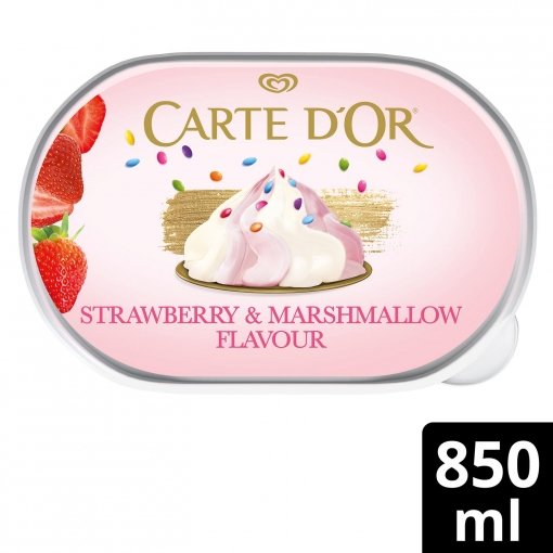 Helado Strawberry & Marshmallow Carte D'Or 850 ml.