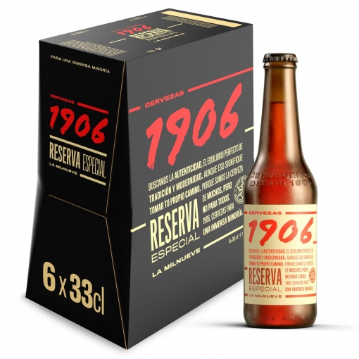 Cerveza 1906 Reserva Especial pack 6 botellas 33 cl.