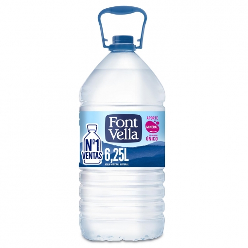 Agua mineral Font Vella 6,25 l.