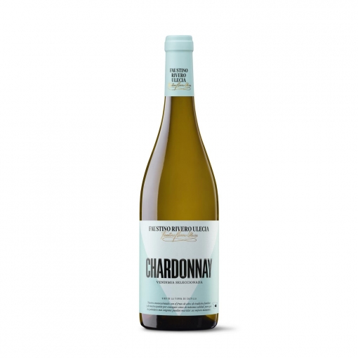 Vino blanco joven chardonnay Faustino Rivero Ulecia V.T. Castilla 75 cl.