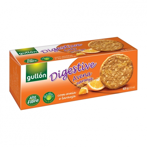 Galletas de avena y naranja Digestive Gullón 425 g.