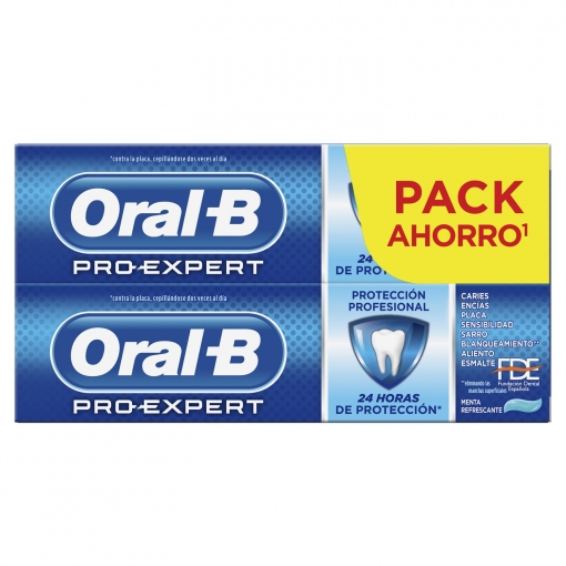 Dentífrico protección profesional Pro-Expert Oral-B pack de 2 unidades de 75 ml.