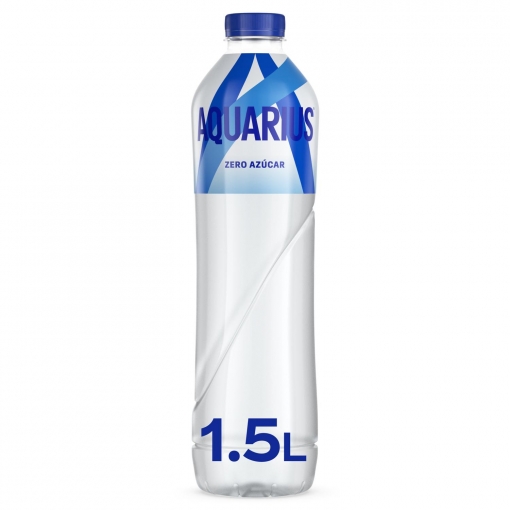 Aquarius sabor limón zero azúcar sin calorías botella 1.5 l.