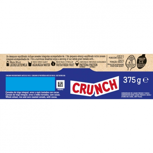 Cereales integrales de chocolate Crunch Nestlé 375 g.