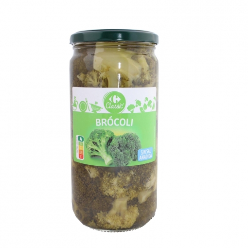 Brócoli sin sal añadida Classic Carrefour 370 g.