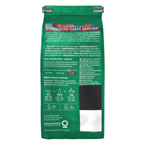 Café molido arábica Verona Starbucks 200 g. | Carrefour Supermercado compra  online