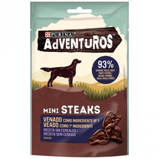 Snack para perros  Adventuros mini steaks 70 g