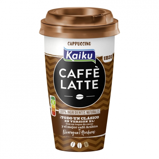 Café latte cappuccino Kaiku sin gluten 370 ml.