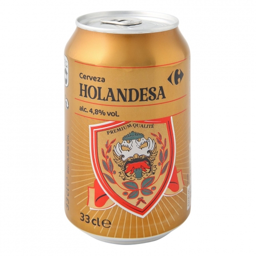 Cerveza Carrefour Holandesa lata 33 cl.