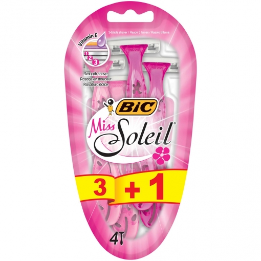 Maquinillas desechables Miss Soleil Bic 3 ud.