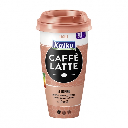 Café latte light Kaiku sin gluten sin lactosa 230 ml.