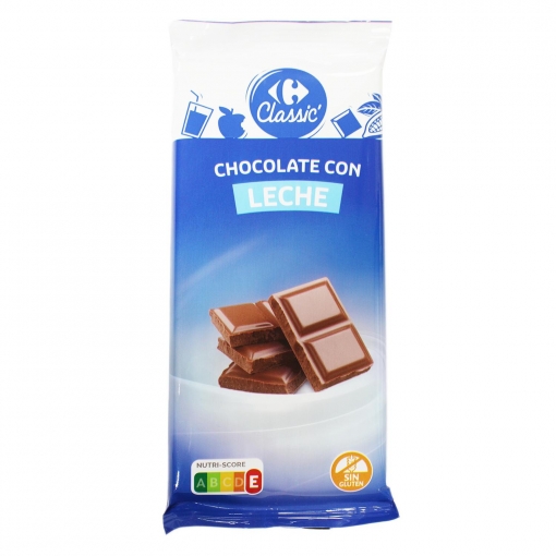 Chocolate con leche extrafino Classic´ Carrefour sin gluten 150 g.
