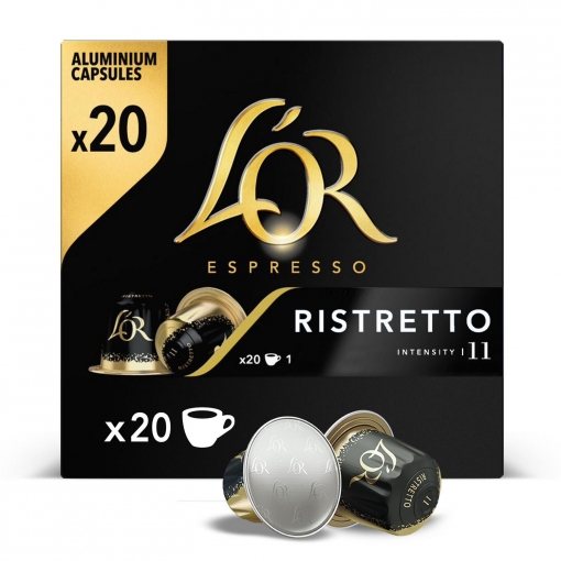 Café espresso en cápsulas Lor Ristretto 20 ud.