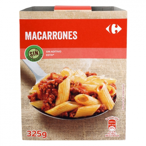 Macarrones boloñesa Carrefour 325 g.